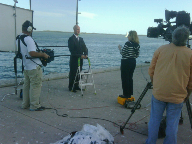 ABC Film Crew at Port of Miami - ABC 20/20 - Cruise Ship Drinking and Violence